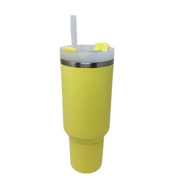 Stanley The Quencher H2.0 Flowstate 40oz Tumbler - Pomelo EUC - Picture 4 of 6